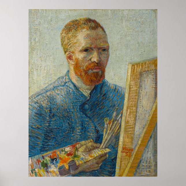 Vincent Van Gogh Master Artisan Självporträtt Poster (Framsidan)