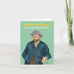 Vincent Van Gogh Masterbit Birthday Kort