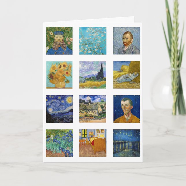 Vincent Van Gogh - mästerdelarna Grid Kort (Framsida)