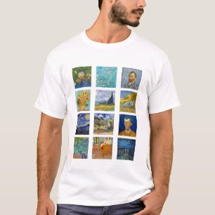 Vincent Van Gogh - mästerdelarna Grid T Shirt