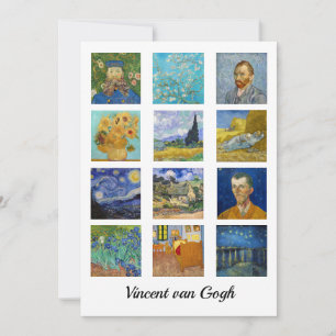 Vincent Van Gogh - mästerdelarna Grid Tack Kort