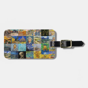 Vincent van Gogh - mästerverk Mosaic Patchwork Bagagebricka