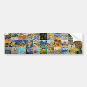 Vincent van Gogh - mästerverk Mosaic Patchwork Bildekal