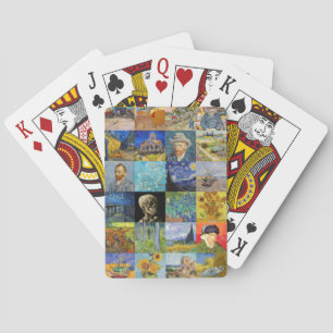 Vincent van Gogh - mästerverk Mosaic Patchwork Casinokort