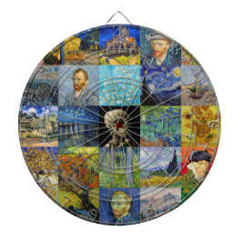 Vincent van Gogh - mästerverk Mosaic Patchwork Darttavla