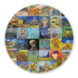 Vincent van Gogh - mästerverk Mosaic Patchwork Knopp