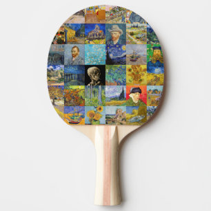 Vincent van Gogh - mästerverk Mosaic Patchwork Pingisracket