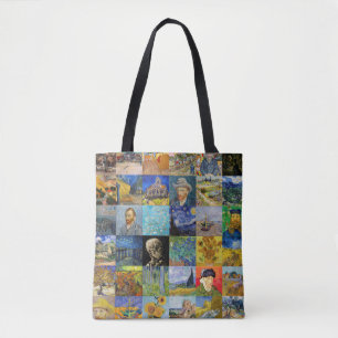 Vincent van Gogh - mästerverk Mosaic Patchwork Tygkasse