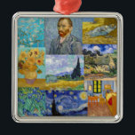 Vincent Van Gogh - mästerverk Patchwork Julgransprydnad Metall<br><div class="desc">Vincent Van Gogh - mästerverk Patchwork</div>