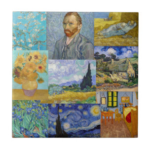 Vincent Van Gogh - mästerverk Patchwork Kakelplatta