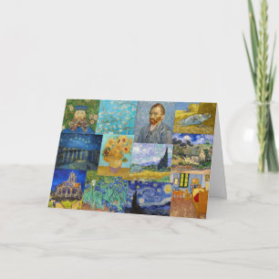 Vincent Van Gogh - mästerverk Patchwork Kort