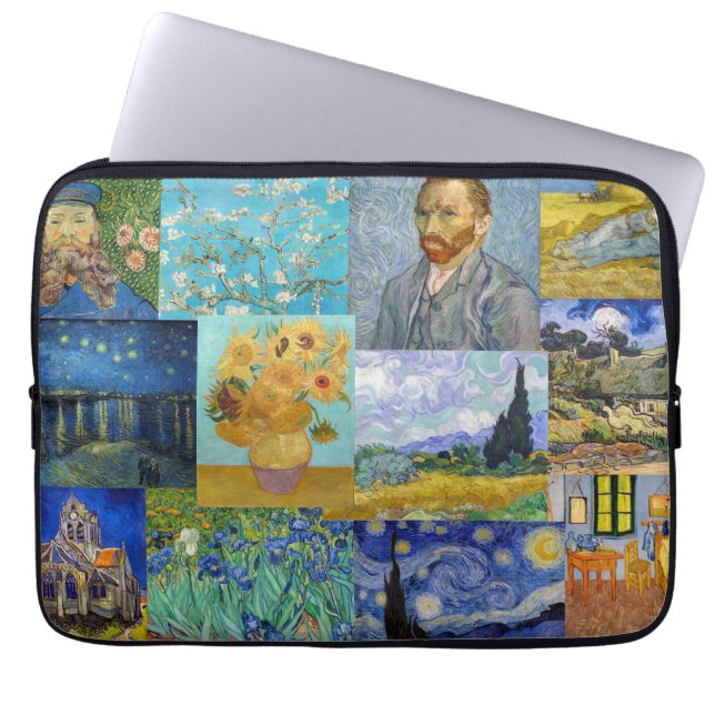 Vincent Van Gogh - mästerverk Patchwork Laptop Fodral (Framsidan)
