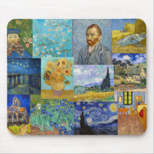 Vincent Van Gogh - mästerverk Patchwork Musmatta