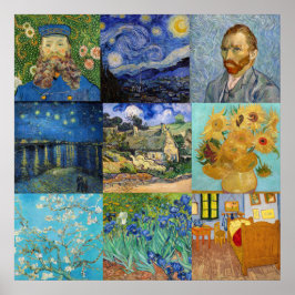 Vincent Van Gogh - mästerverk Patchwork Poster