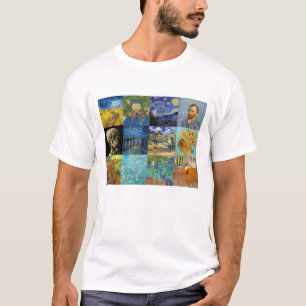 Vincent Van Gogh - mästerverk Patchwork T Shirt