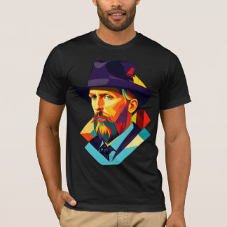 Vincent van Gogh med Straw Hat T Shirt