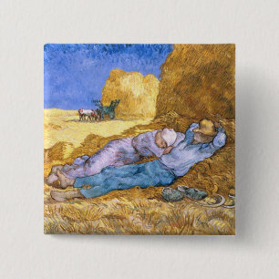 Vincent Van Gogh middag, siestaen, efter Millet Knapp