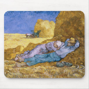 Vincent Van Gogh middag, siestaen, efter Millet Musmatta