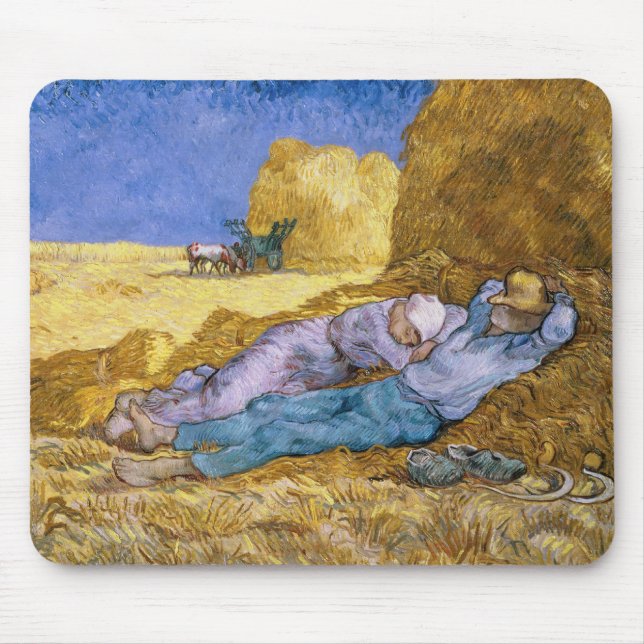 Vincent Van Gogh | middag, siestaen, efter Millet Musmatta (Framsidan)