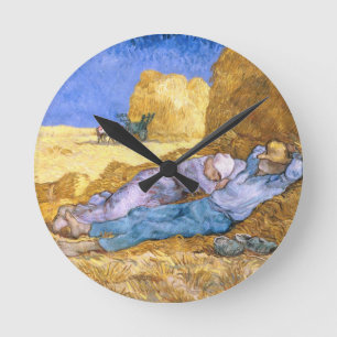 Vincent Van Gogh middag, siestaen, efter Millet Rund Klocka