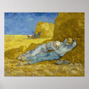 Vincent Van Gogh - Middag, Vila efter arbete / Sie Poster