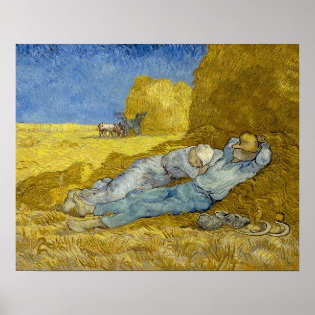 Vincent Van Gogh - Middag, Vila efter arbete / Sie Poster (Framsidan)