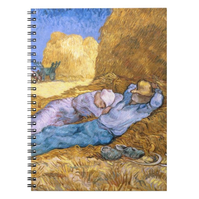 Vincent van Gogh | Middagslugn, efter Millet Anteckningsbok (Framsidan)