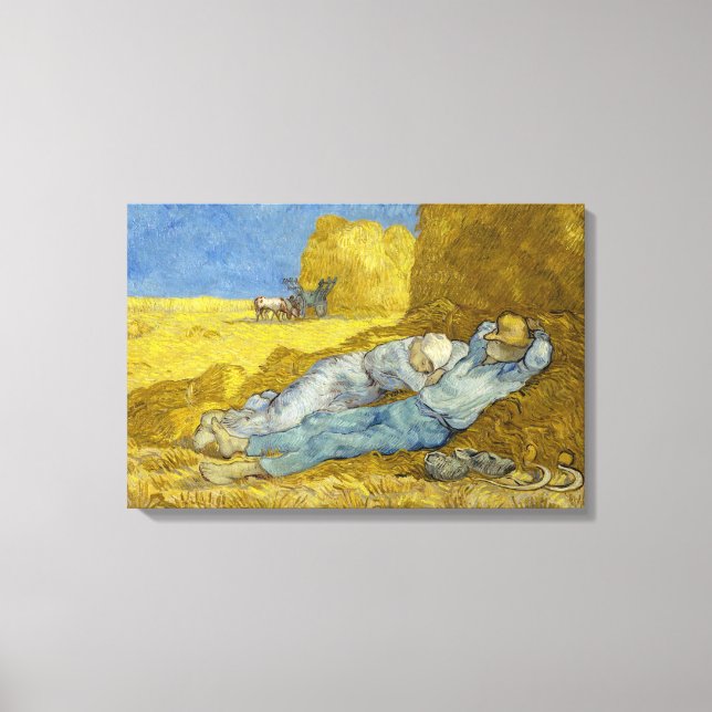 Vincent Van Gogh - Middagsvila / Siesta Canvastryck (Framsida)