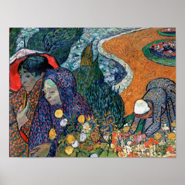 Vincent Van Gogh - minnet av trädgården i Etten Poster (Framsidan)
