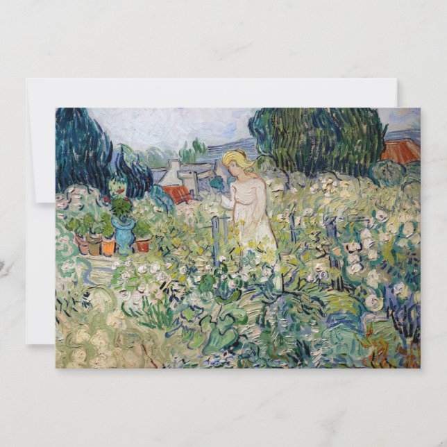 Vincent van Gogh - Miss Gachet i hennes Garden Inbjudningar (Framsida)