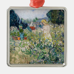 Vincent van Gogh - Miss Gachet i hennes Garden Julgransprydnad Metall