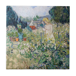 Vincent van Gogh - Miss Gachet i hennes Garden Kakelplatta