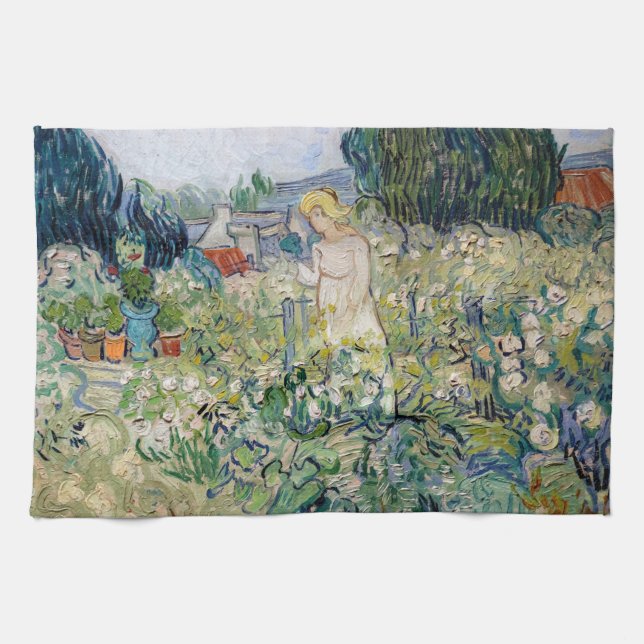Vincent van Gogh - Miss Gachet i hennes Garden Kökshandduk (Horisontell)