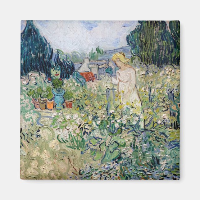 Vincent van Gogh - Miss Gachet i hennes Garden Magnet (Framsidan)