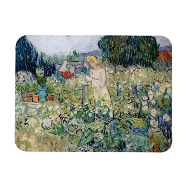 Vincent van Gogh - Miss Gachet i hennes Garden Magnet (Horisontell)