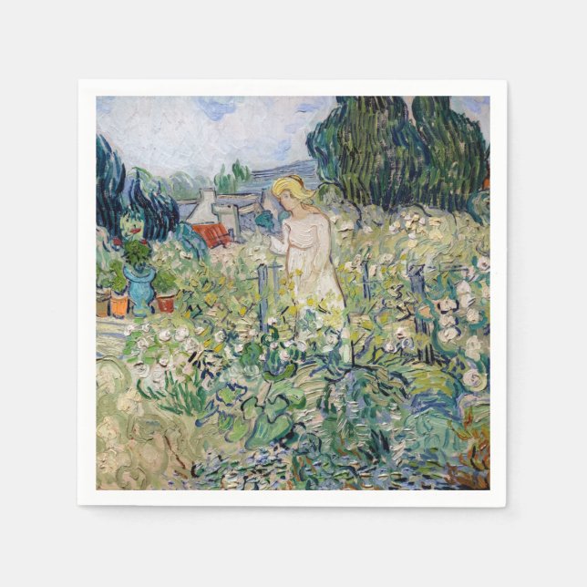 Vincent van Gogh - Miss Gachet i hennes Garden Pappersservett (Framsidan)
