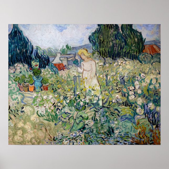Vincent van Gogh - Miss Gachet i hennes Garden Poster (Framsidan)