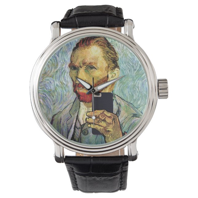 Vincent Van Gogh Mobilselfie Självporträtt Armbandsur (Framsida)