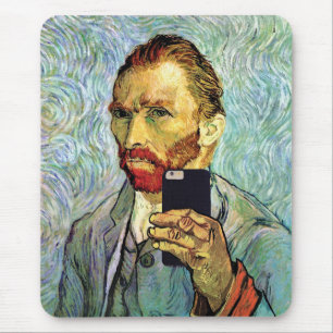 Vincent Van Gogh Mobilselfie Självporträtt Musmatta