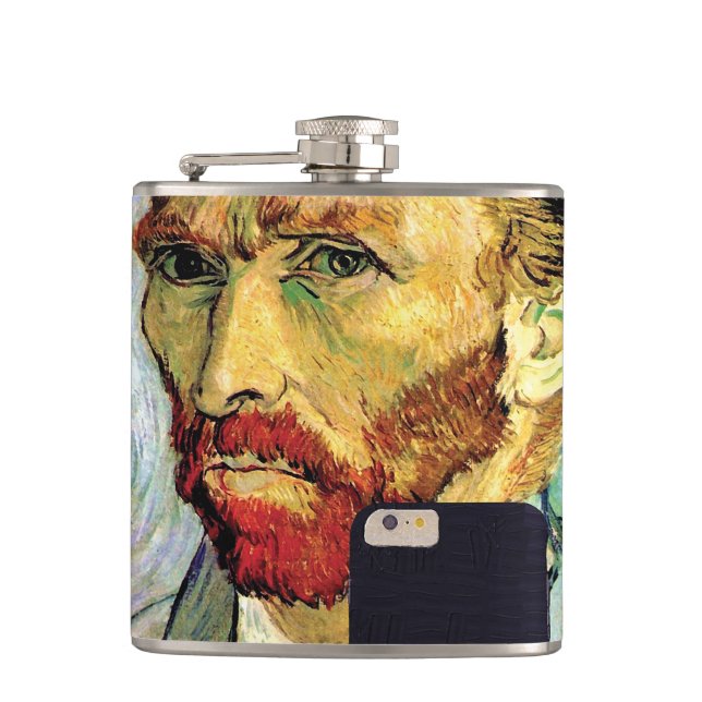 Vincent Van Gogh Mobiltelefon Selfie Självporträtt Fickplunta (Framsidan)