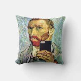 Vincent Van Gogh Mobiltelefon Selfie Självporträtt Kudde