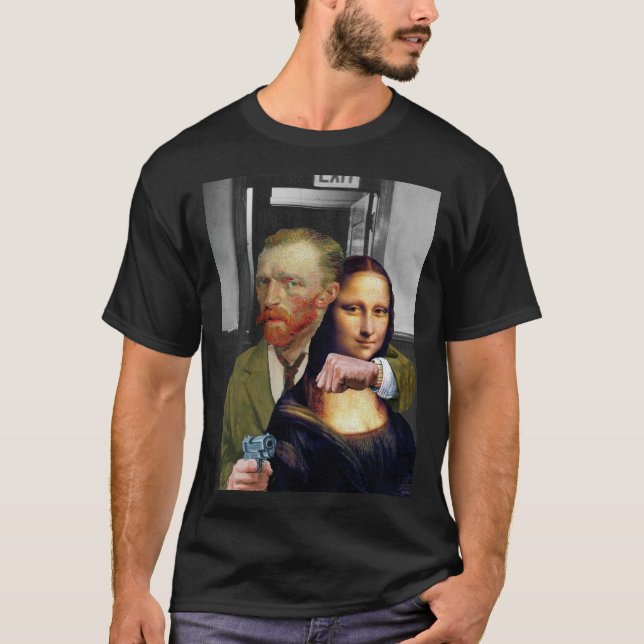 Vincent van Gogh - Mona Lisa T-Shirt (Framsida)