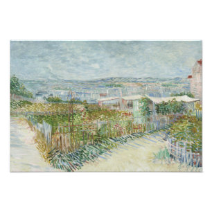 Vincent van Gogh - Montmartre: Bakom Moulin Fototryck