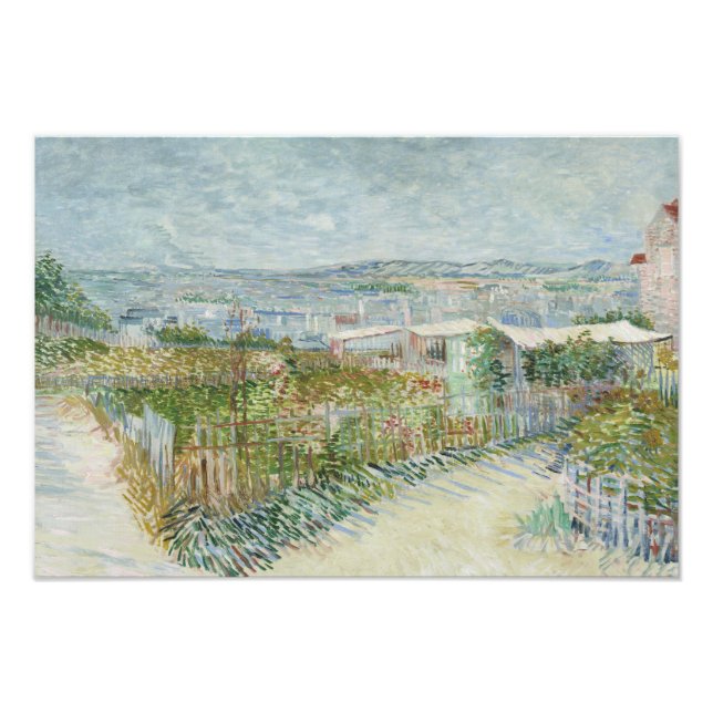 Vincent van Gogh - Montmartre: Bakom Moulin Fototryck (Framsidan)