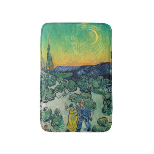 Vincent van Gogh - Moonlit Ligcape med par Badrumsmatta