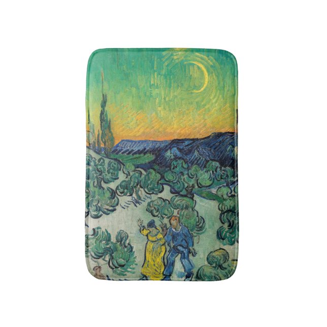 Vincent van Gogh - Moonlit Ligcape med par Badrumsmatta (Framsidan (Vertikal))