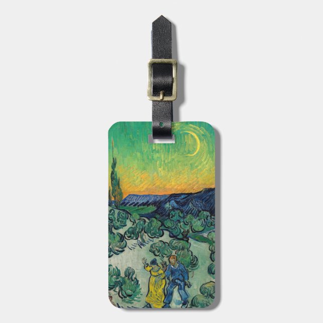 Vincent van Gogh - Moonlit Ligcape med par Bagagebricka (Vertikal Framsida)