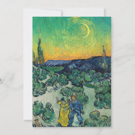 Vincent van Gogh - Moonlit Ligcape med par Inbjudningar