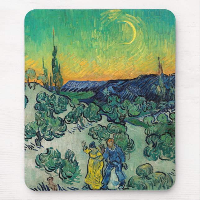 Vincent van Gogh - Moonlit Ligcape med par Musmatta (Framsidan)