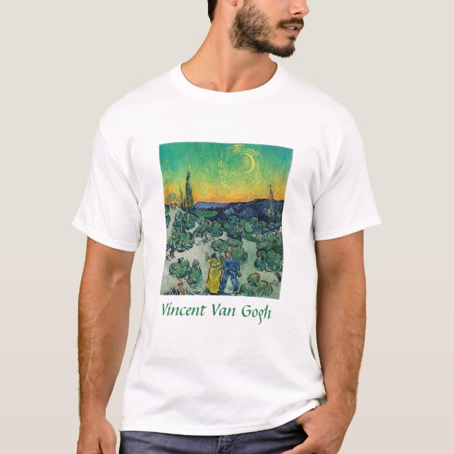 Vincent van Gogh - Moonlit Ligcape med par T Shirt (Framsida)